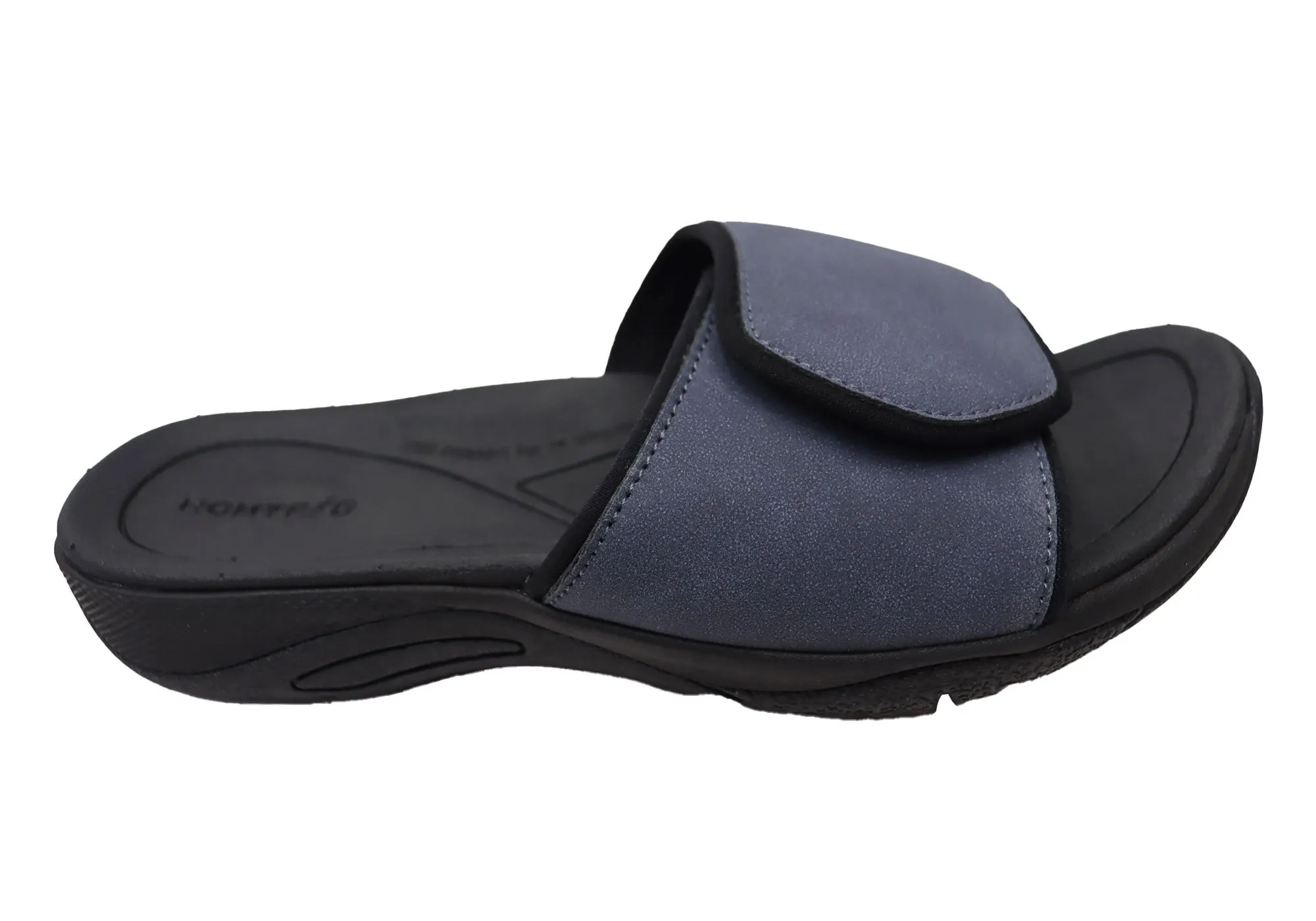 Homyped Ucray Slide Herren Bequeme Extra Extra Weite Slides Sandalen Homyped Schuhe