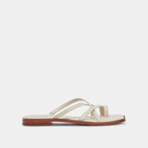 INDIGO SANDALEN ELFENBEIN LEDER
