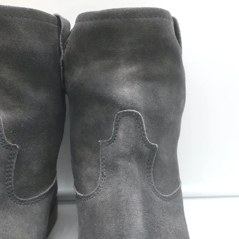 Isabel Marant Jenny Stiefeletten Dunkelgrau Wildleder Größe 39