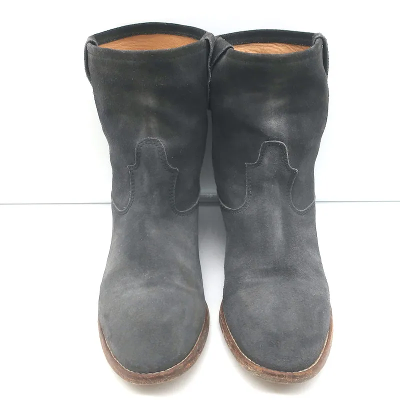 Isabel Marant Jenny Stiefeletten Dunkelgrau Wildleder Größe 39