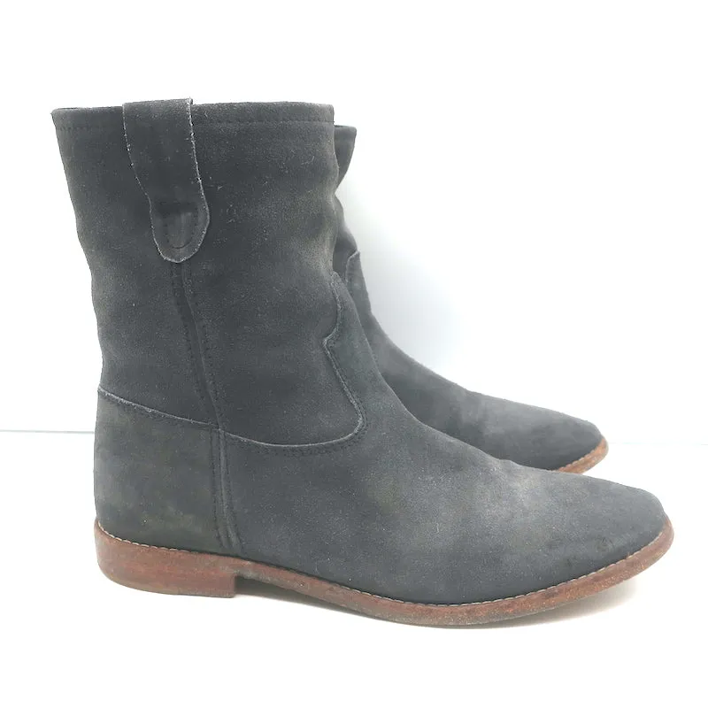 Isabel Marant Jenny Stiefeletten Dunkelgrau Wildleder Größe 39