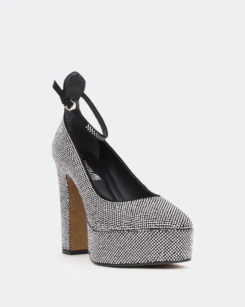 Jayne, Schwarz Wildleder/Suède Noir