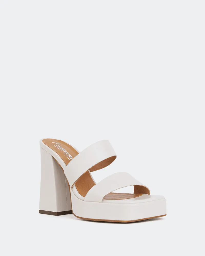 Jinx Off White Leder/Gebleichtes Weißes Leder