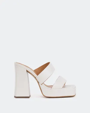 Jinx Off White Leder/Gebleichtes Weißes Leder