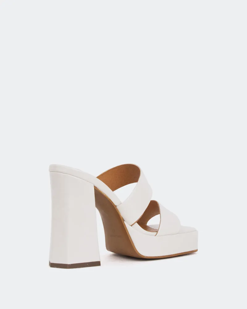 Jinx Off White Leder/Gebleichtes Weißes Leder