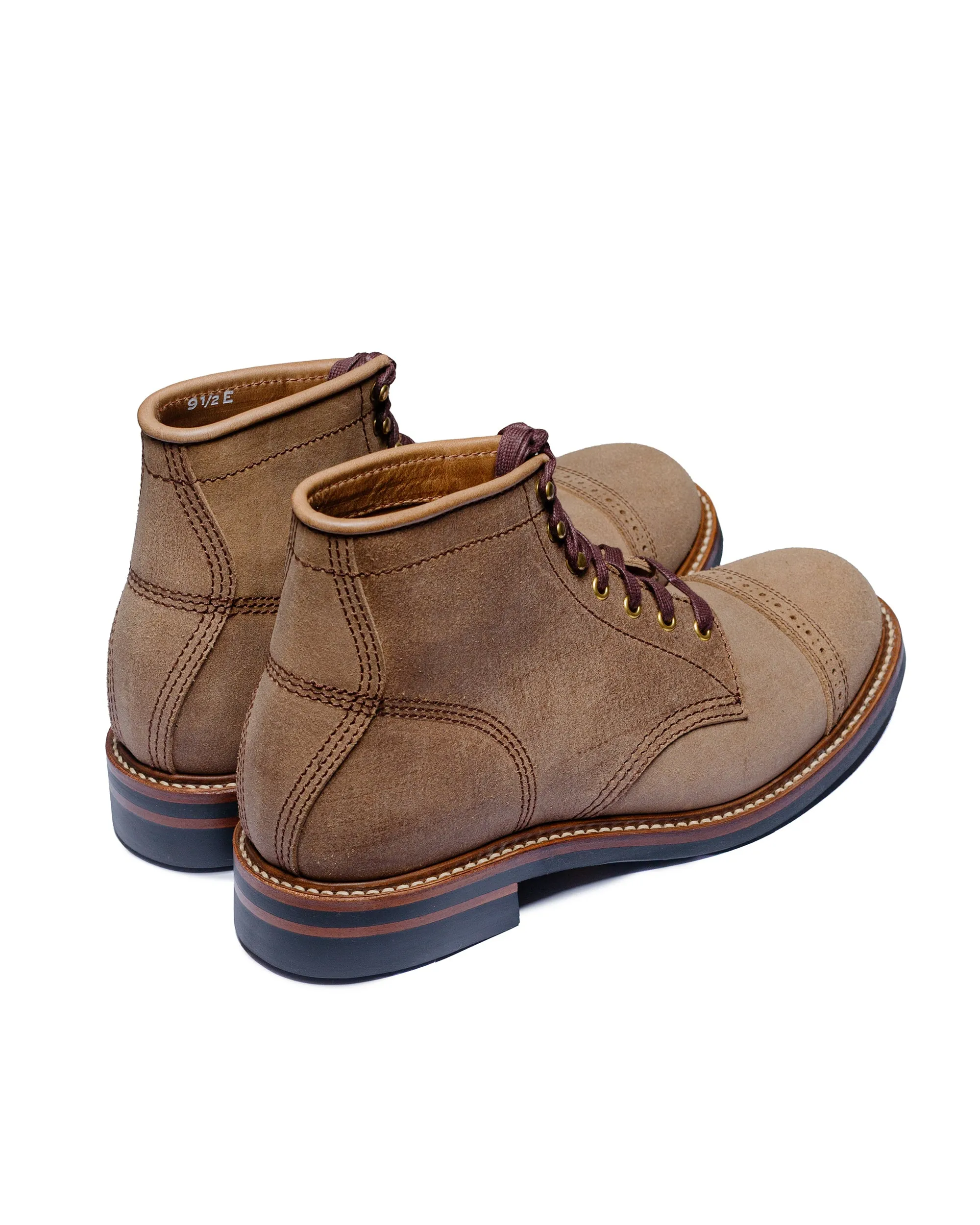 John Lofgren Bootmaker Kampfstiefel Horween Leder CXL Natur Roughout