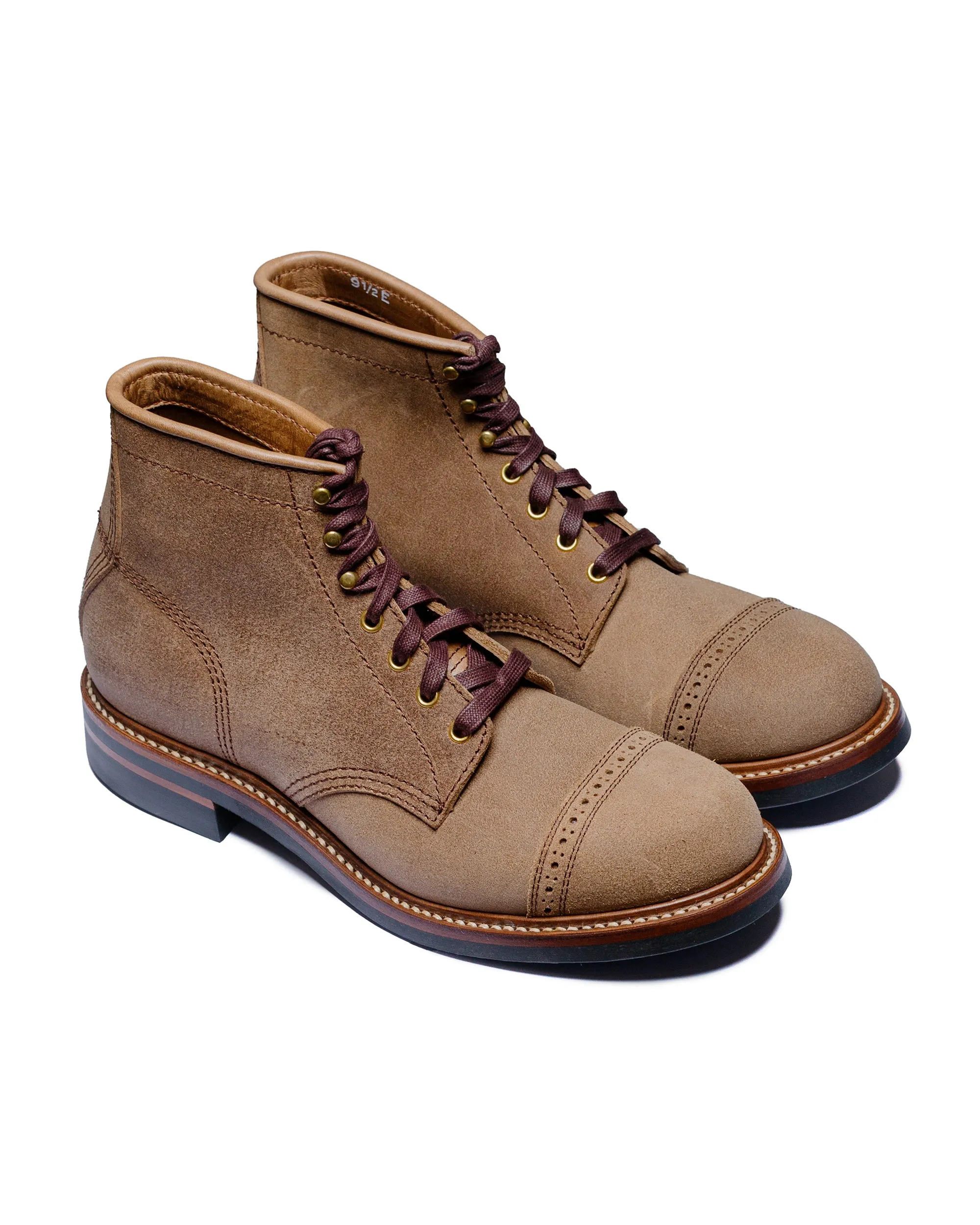 John Lofgren Bootmaker Kampfstiefel Horween Leder CXL Natur Roughout