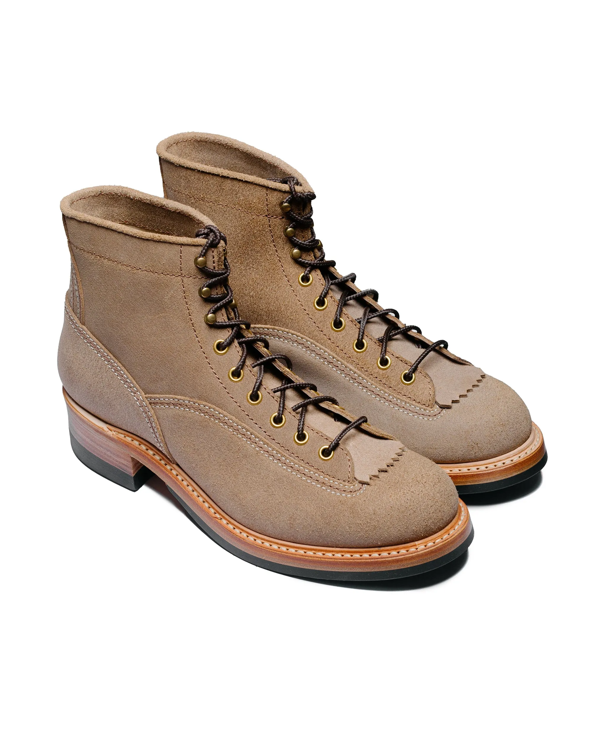 John Lofgren Bootmaker Donkey Puncher Stiefel Horween Leder CXL Natural Roughout