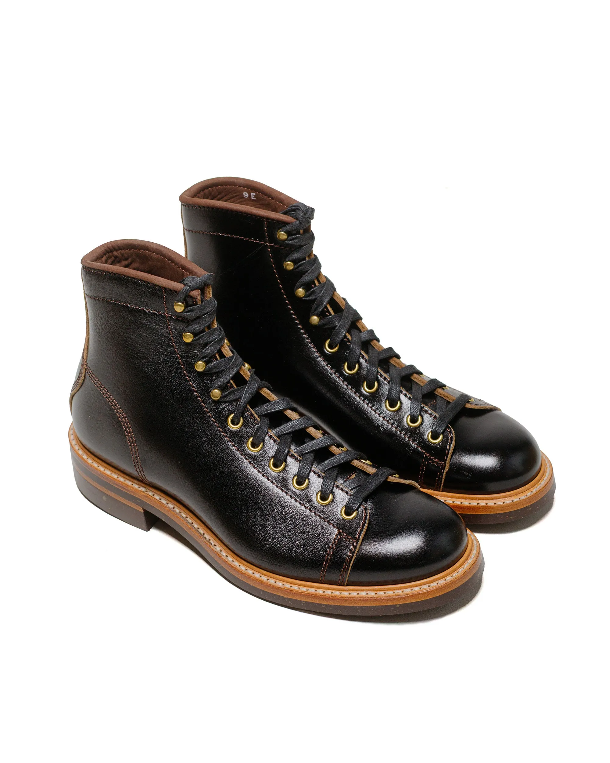 John Lofgren Bootmaker Monkey Boots Shinki Hikaku Pferdehinterleder Schwarz