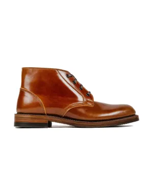 John Lofgren Bootmaker Die standhaften Chukka-Stiefel Shinki Hikaku Shell Cordovan Cognac