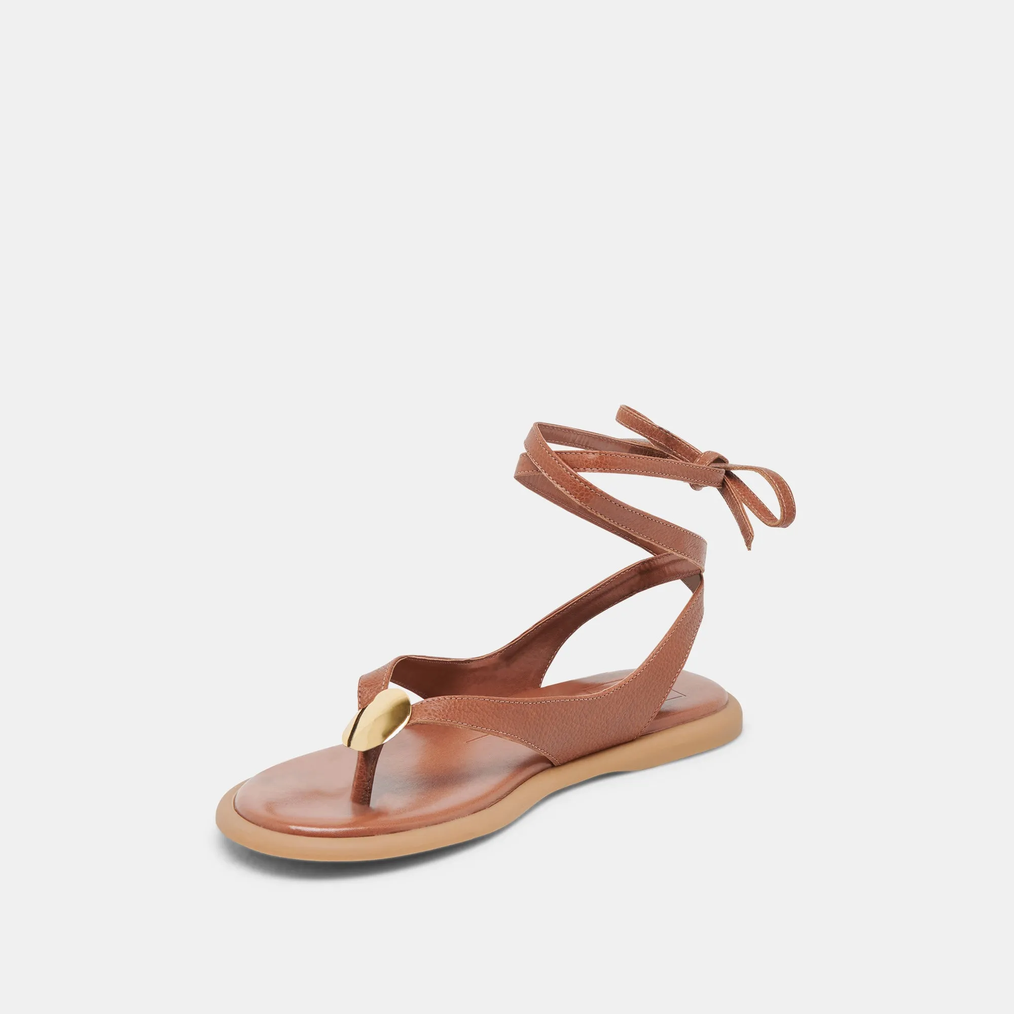 JUDY SANDALEN COGNAC LEDER