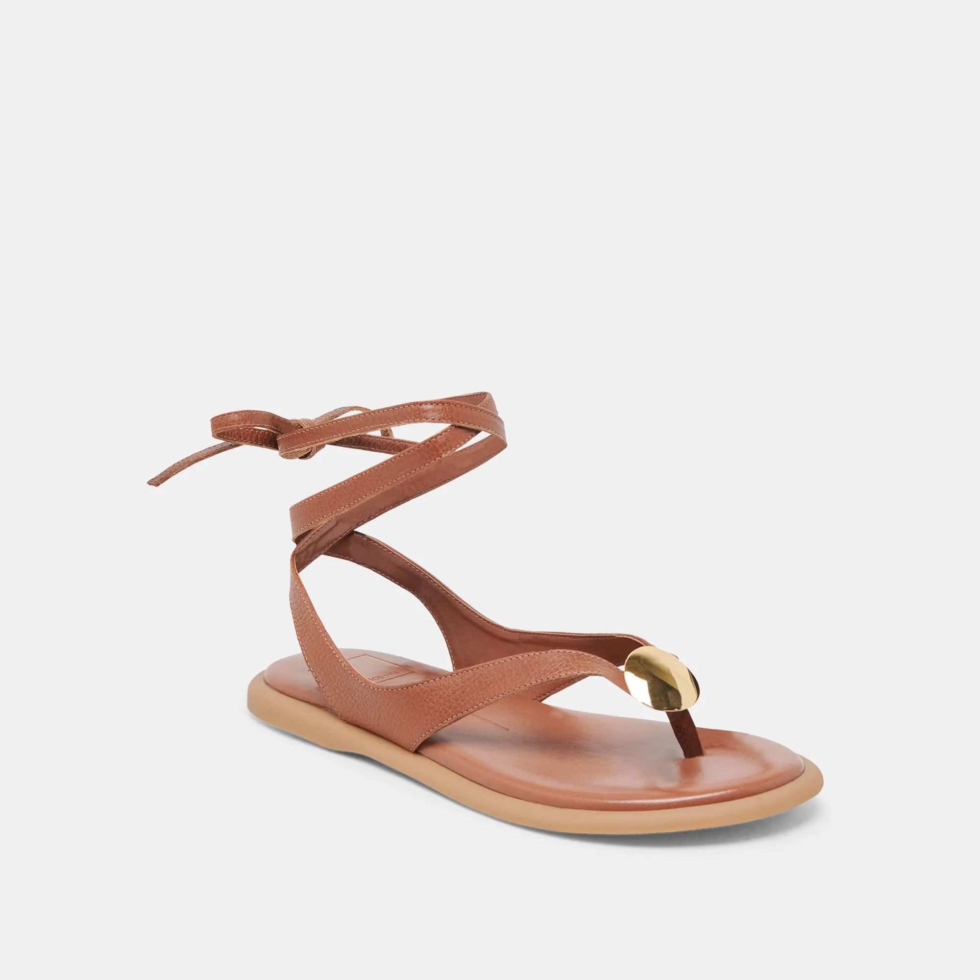 JUDY SANDALEN COGNAC LEDER