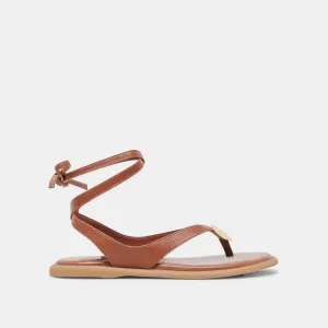 JUDY SANDALEN COGNAC LEDER