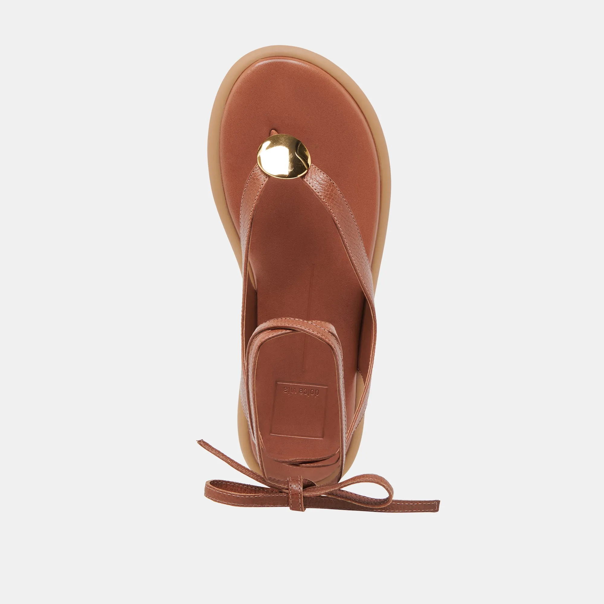 JUDY SANDALEN COGNAC LEDER