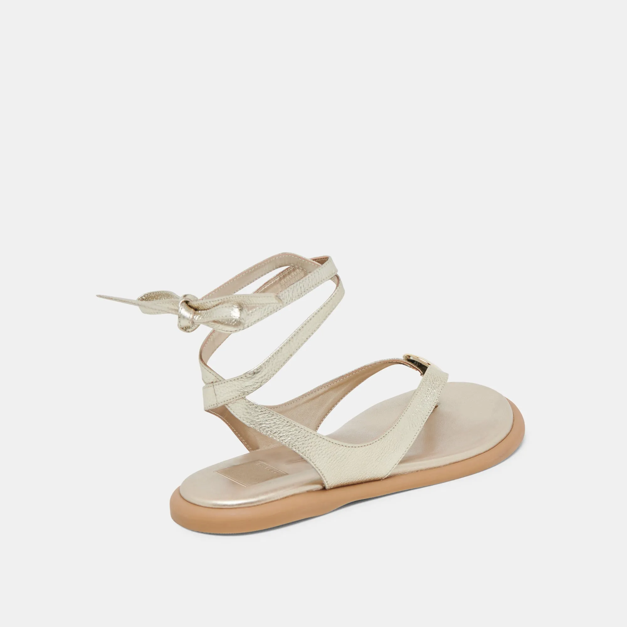 JUDY SANDALETTEN HELLGOLD LEDER