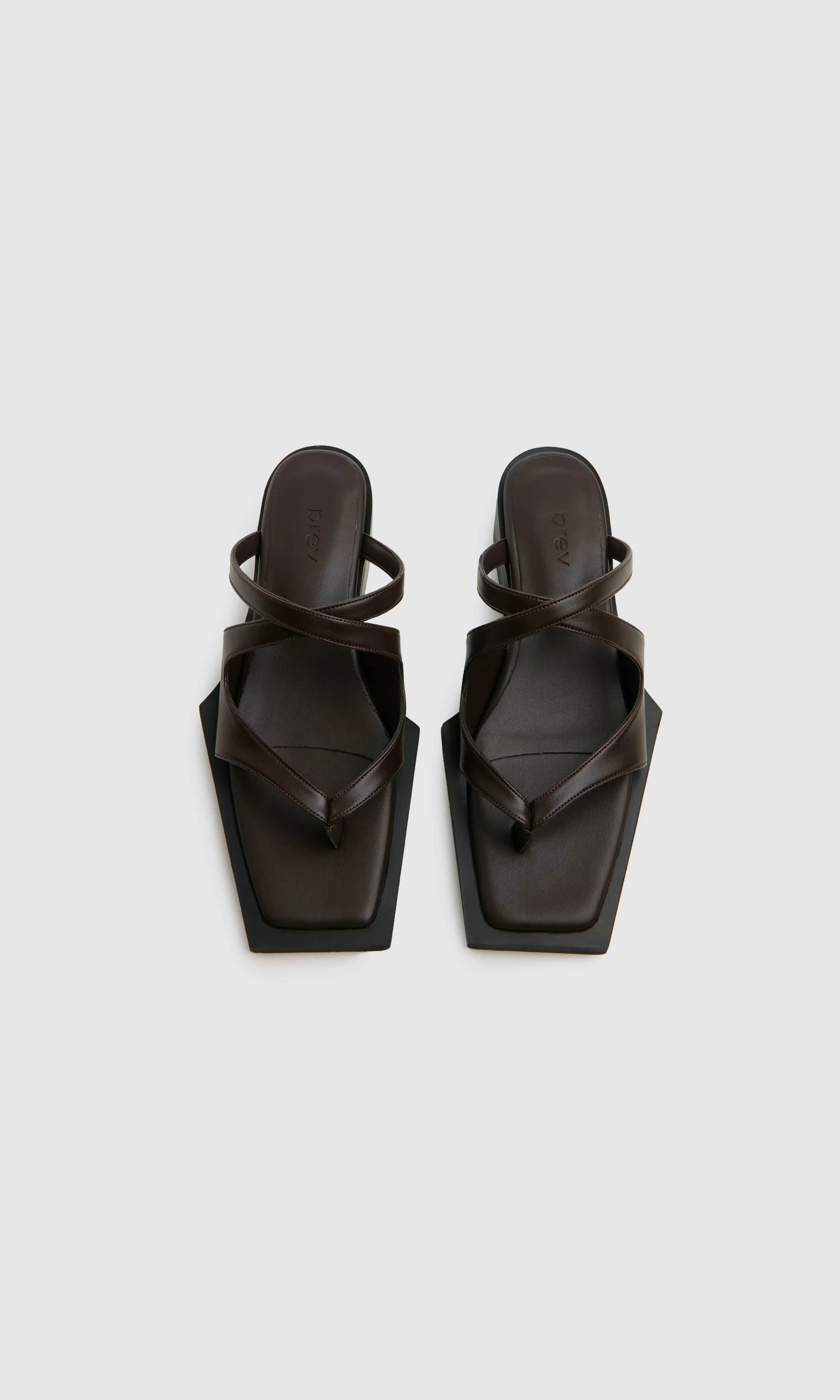 Karel Vegan Apple Leder Pantoffeln | Braun