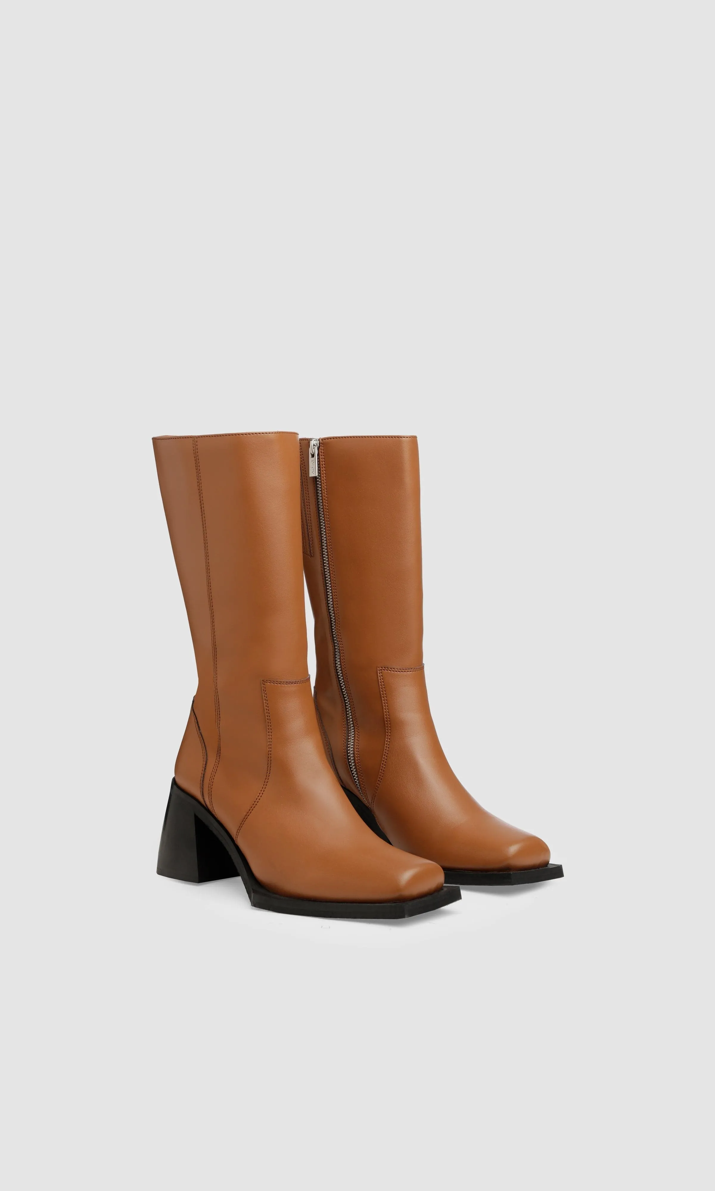 Karel X Vegane Apfel-Leder-Stiefeletten | Ingwer