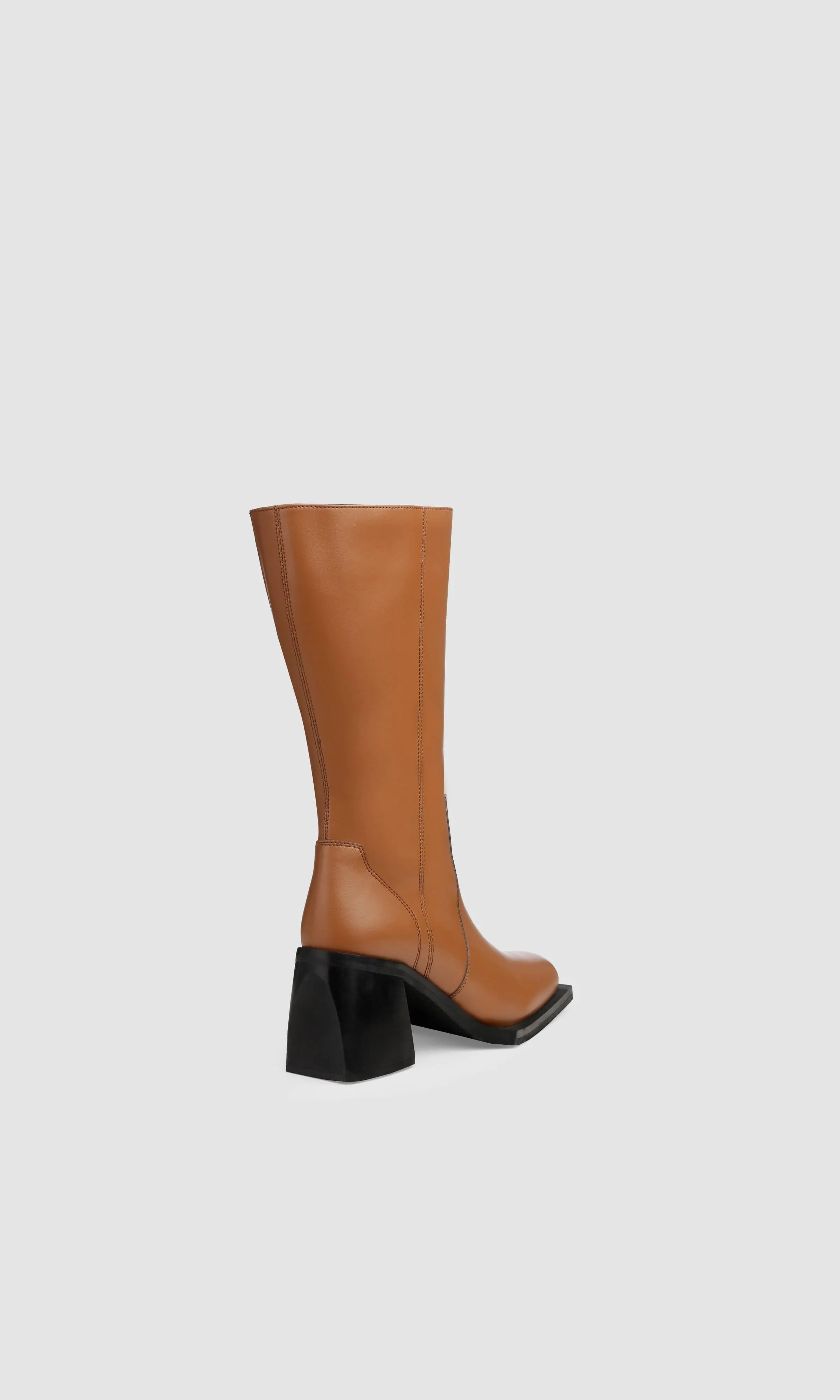 Karel X Vegane Apfel-Leder-Stiefeletten | Ingwer