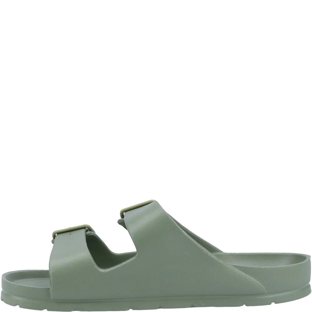 Khaki Lenny Mules Sandalen