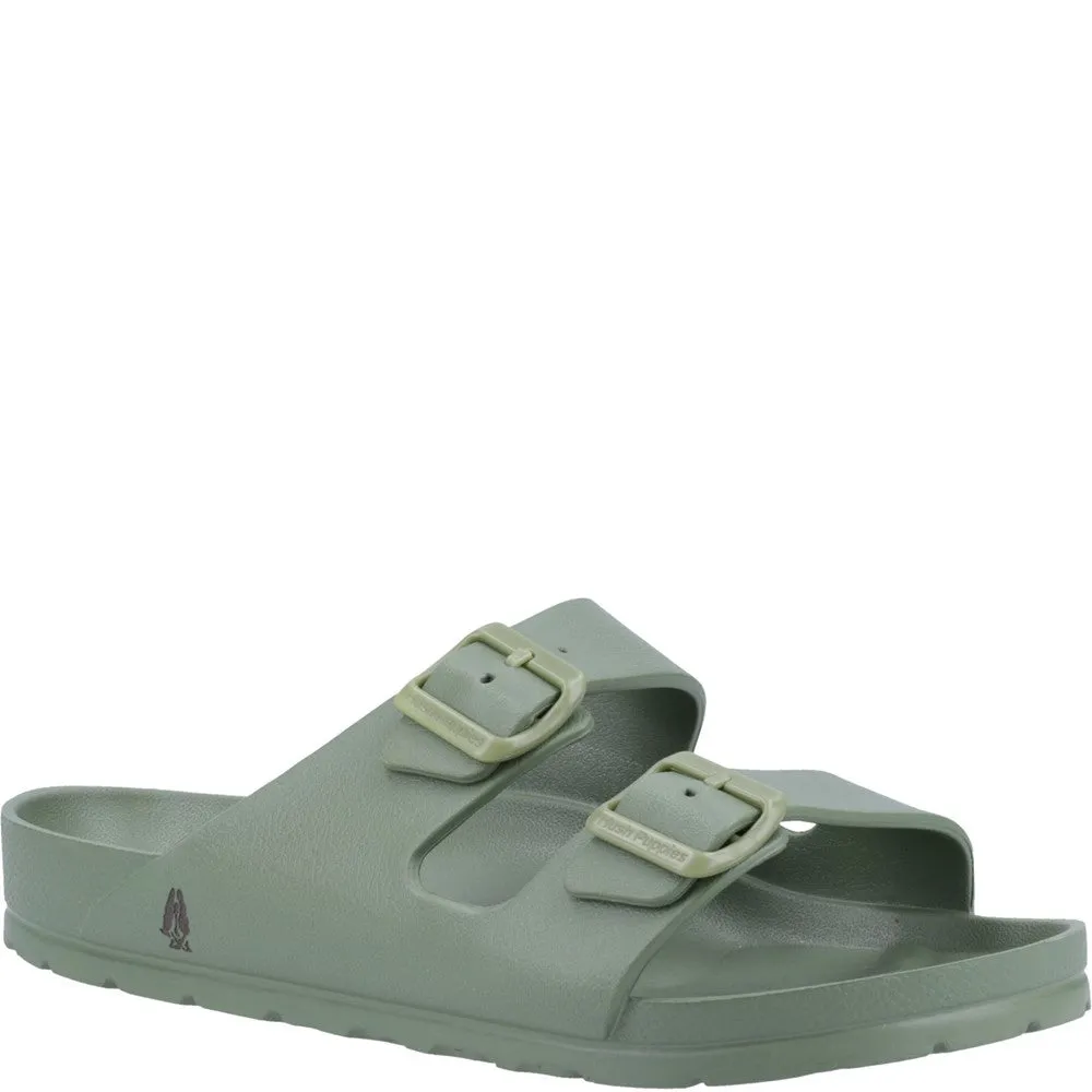 Khaki Lenny Mules Sandalen