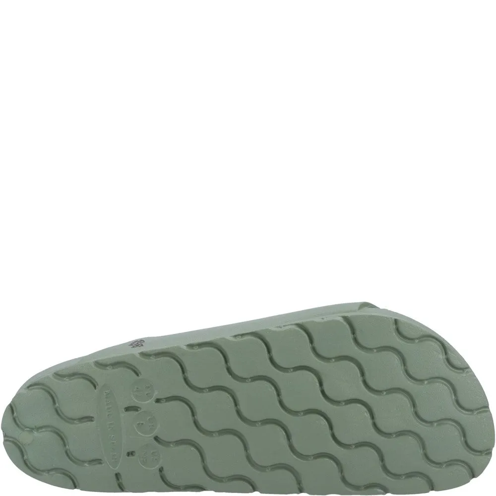 Khaki Lenny Mules Sandalen