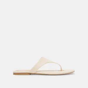 KITTLE SANDALEN OFF-WHITE LEDER
