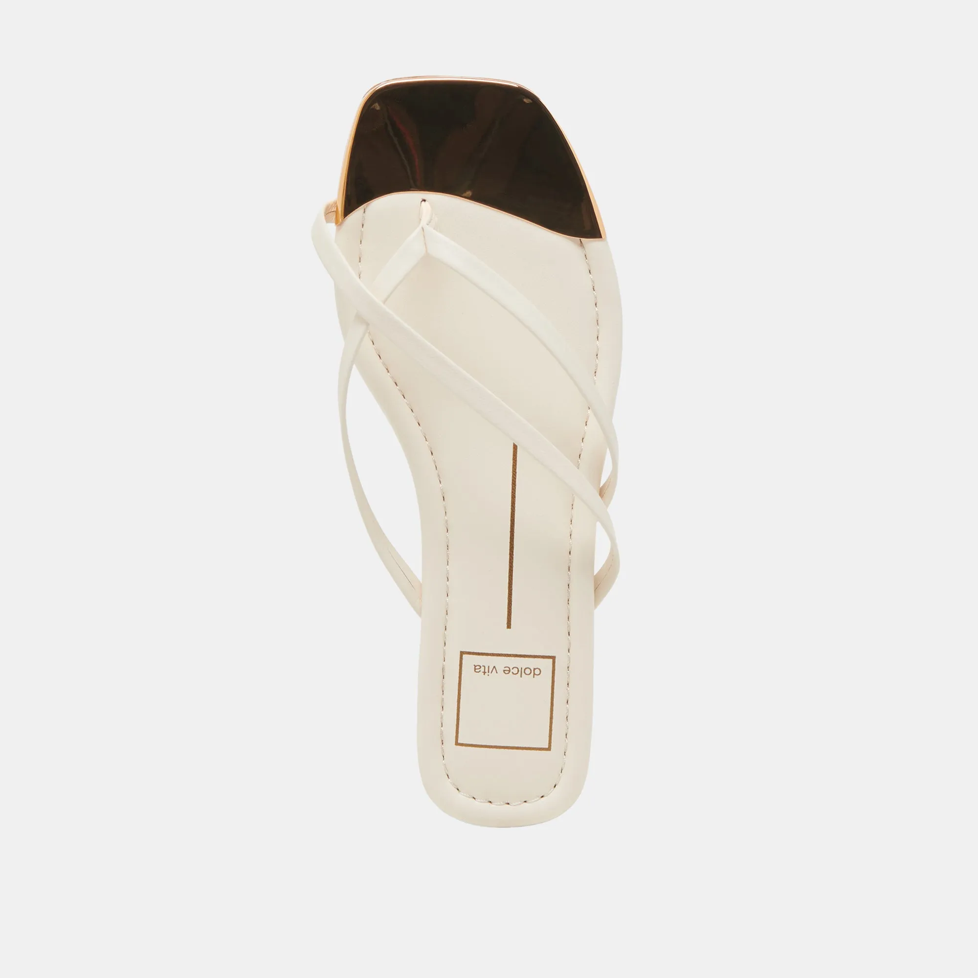 LAGUNA SANDALEN IN OFF-WHITE LEDER