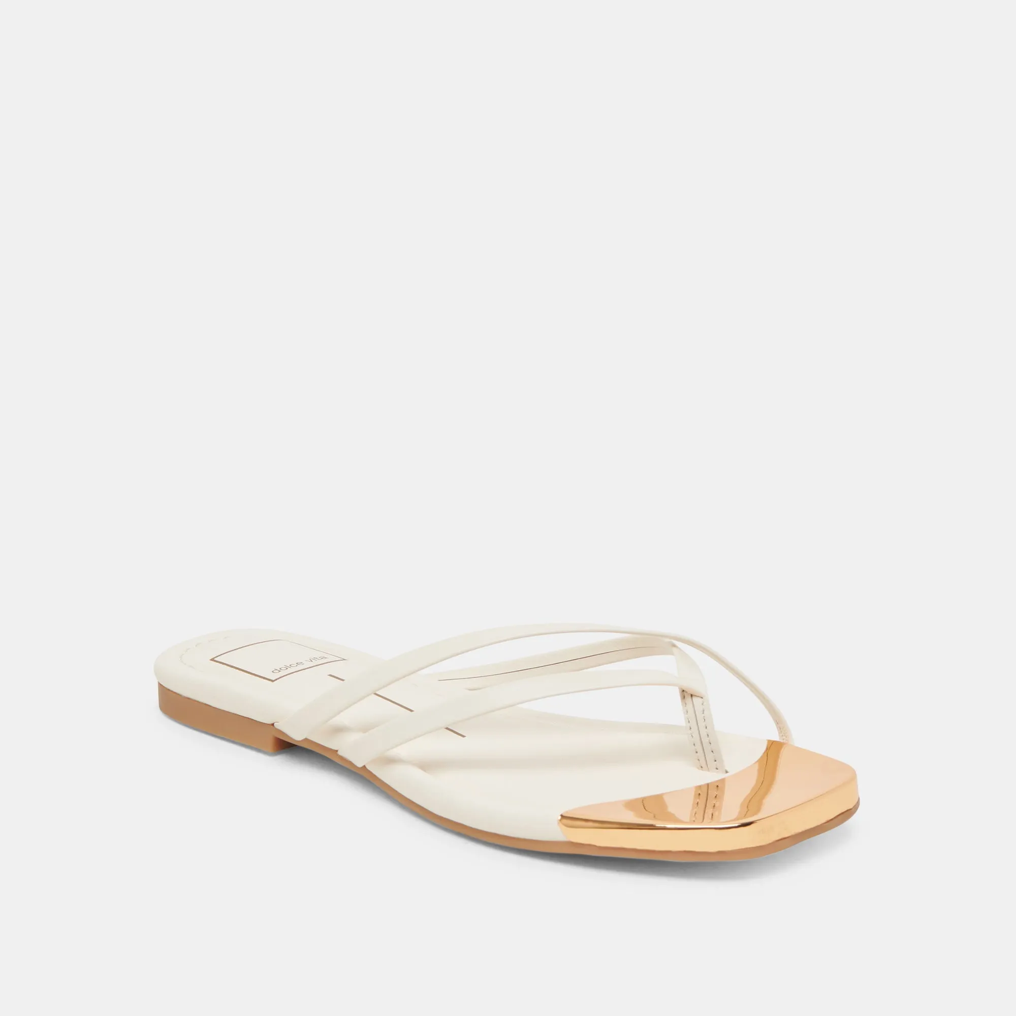 LAGUNA SANDALEN IN OFF-WHITE LEDER