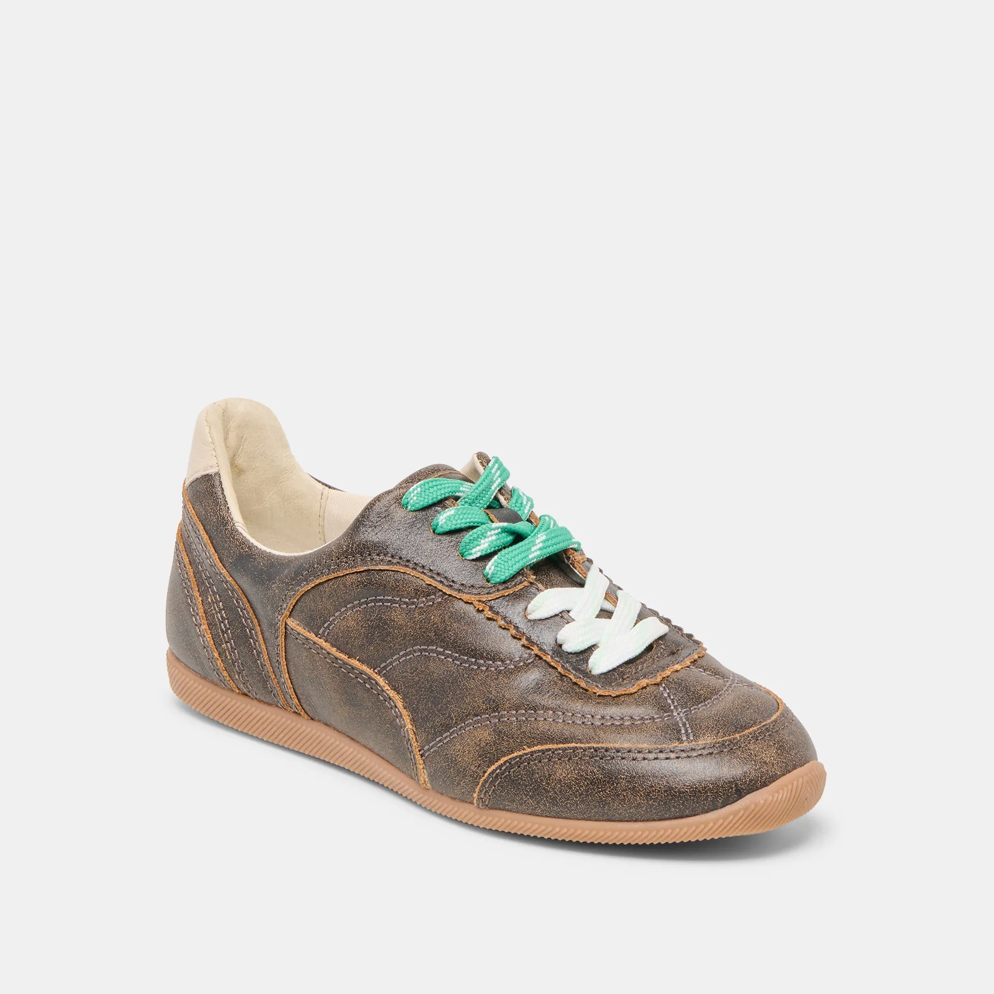 LAINI SNEAKERS BRAUNES VINTAGE-LEDER