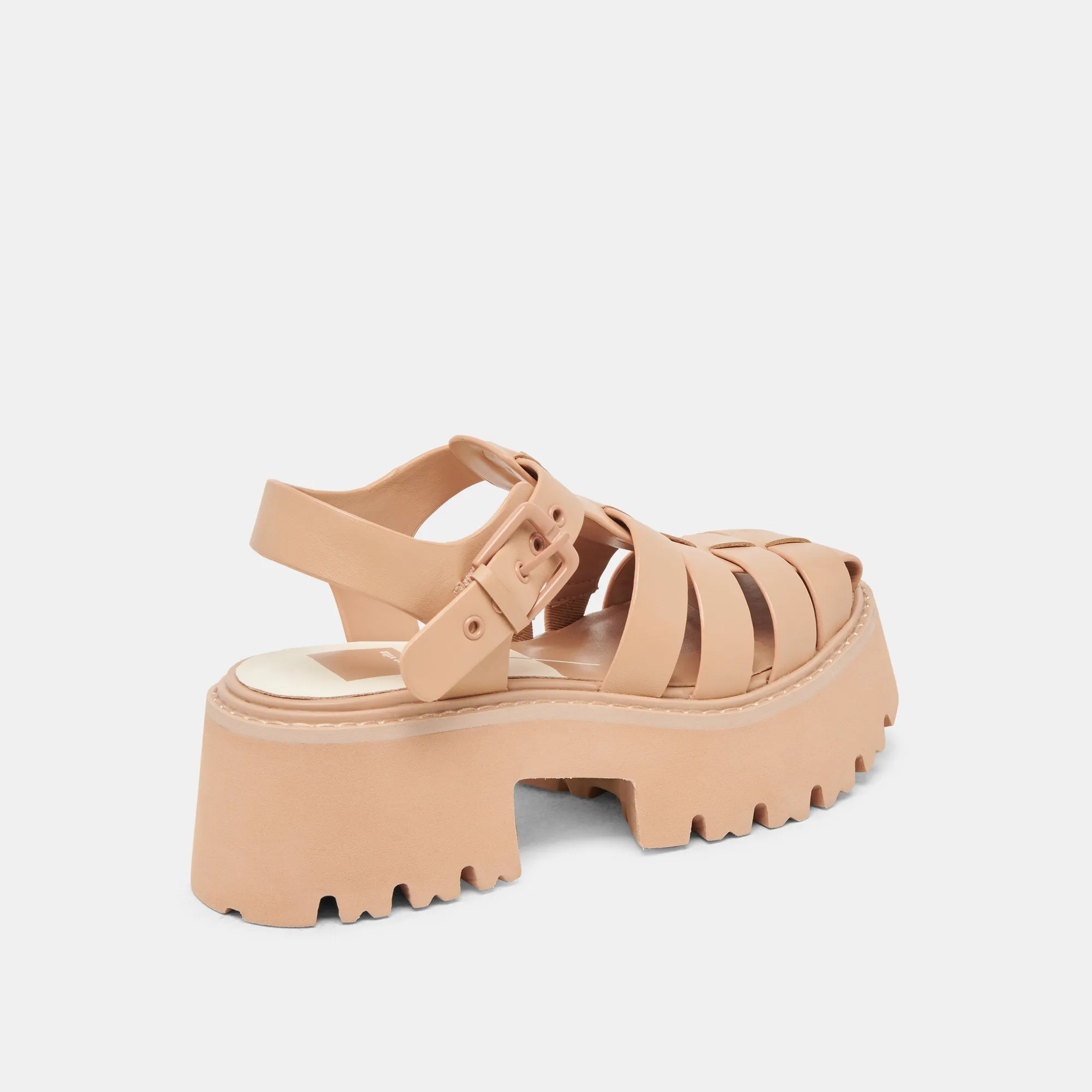 LASLY TONALE SANDALEN CAFE LEDER