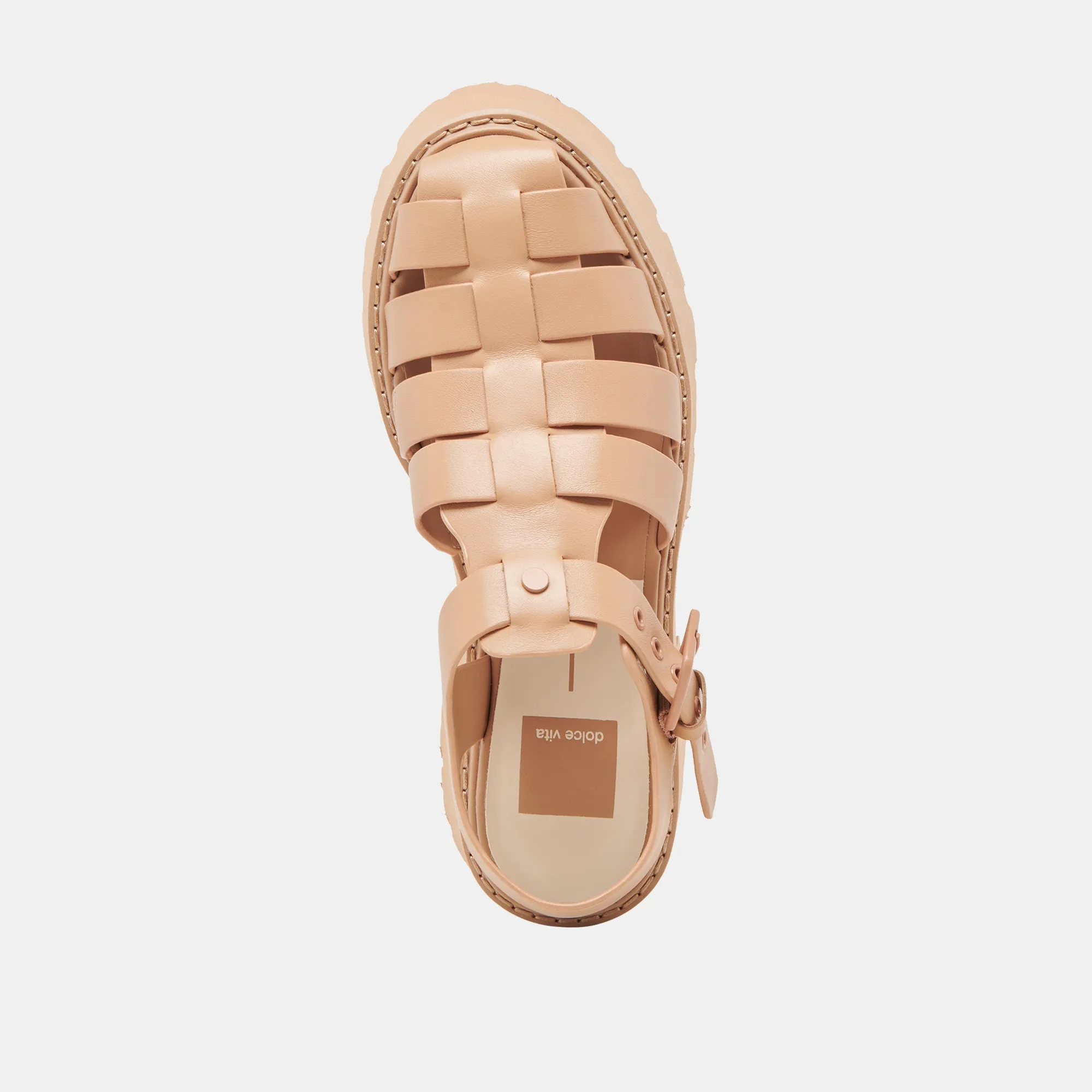 LASLY TONALE SANDALEN CAFE LEDER