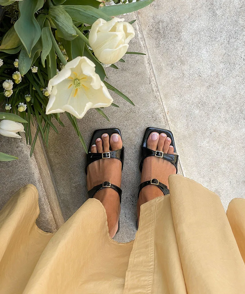 LAVERN SANDALS MITTERNACHTS-KNITTER-PATENT
