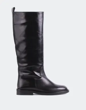 Lherma Schwarz Leder