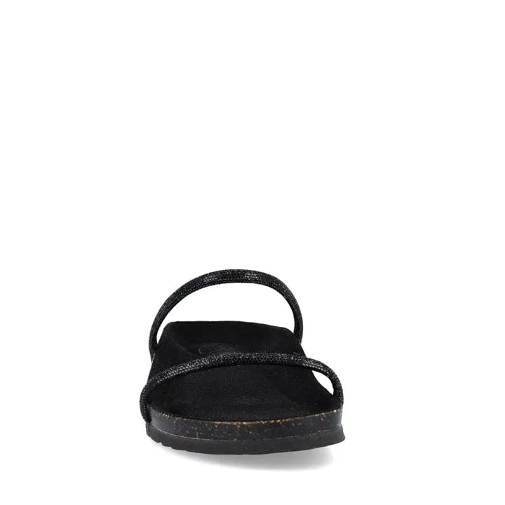 Lidia Damen Vegane Sandalen | Schwarz