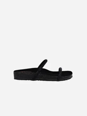 Lidia Damen Vegane Sandalen | Schwarz