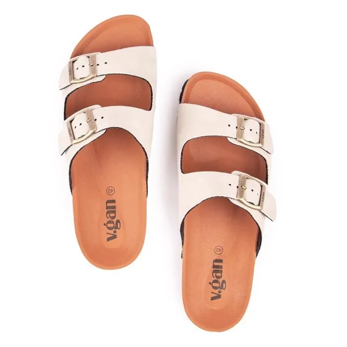 Mango Herren Sandalen mit veganem Fußbett | Neutral