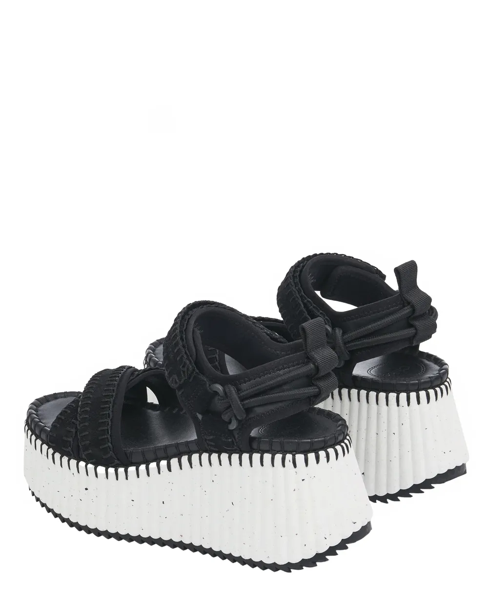 Nama Platform Sandal in Schwarz