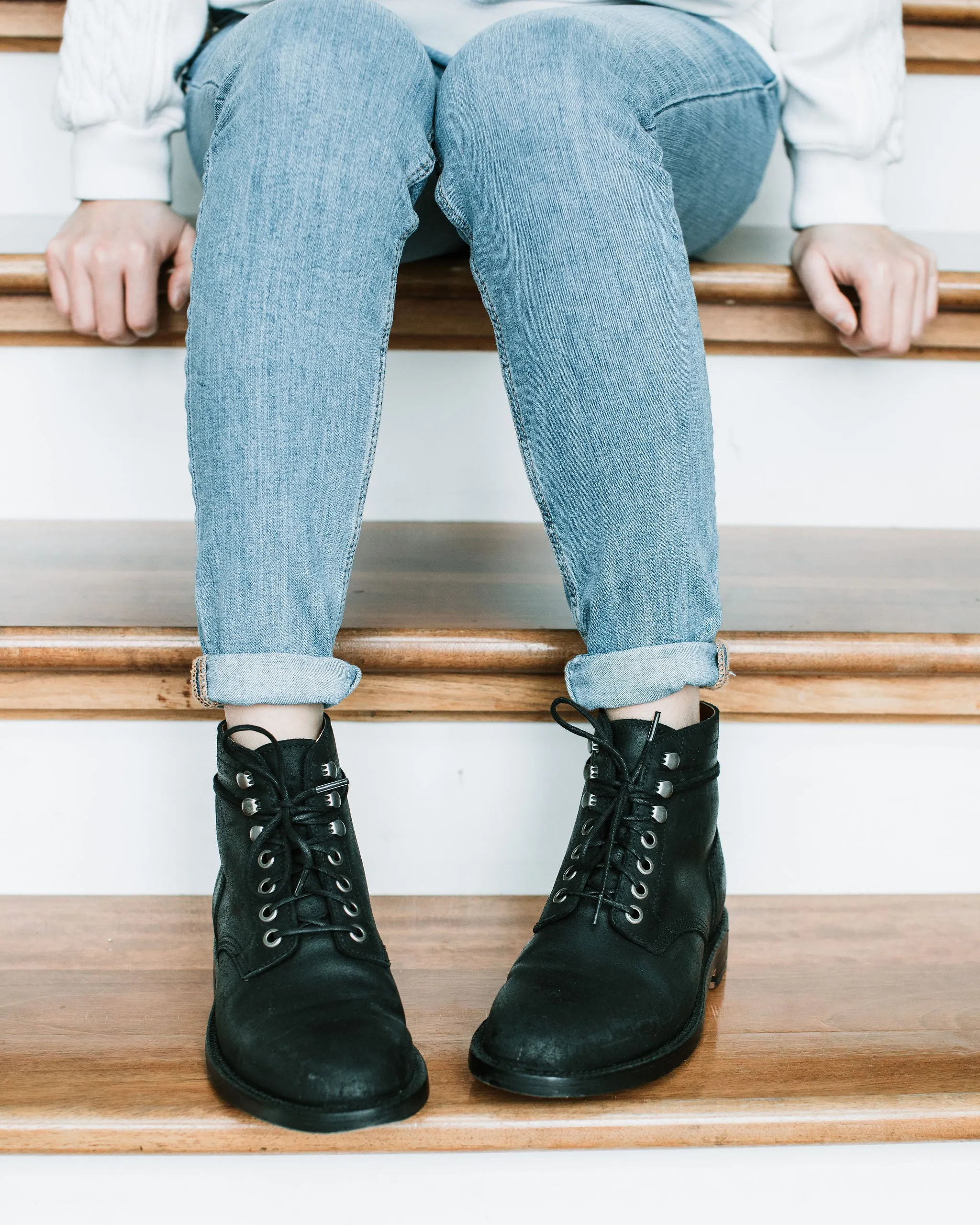 Nora Boot Black Wachs Commander