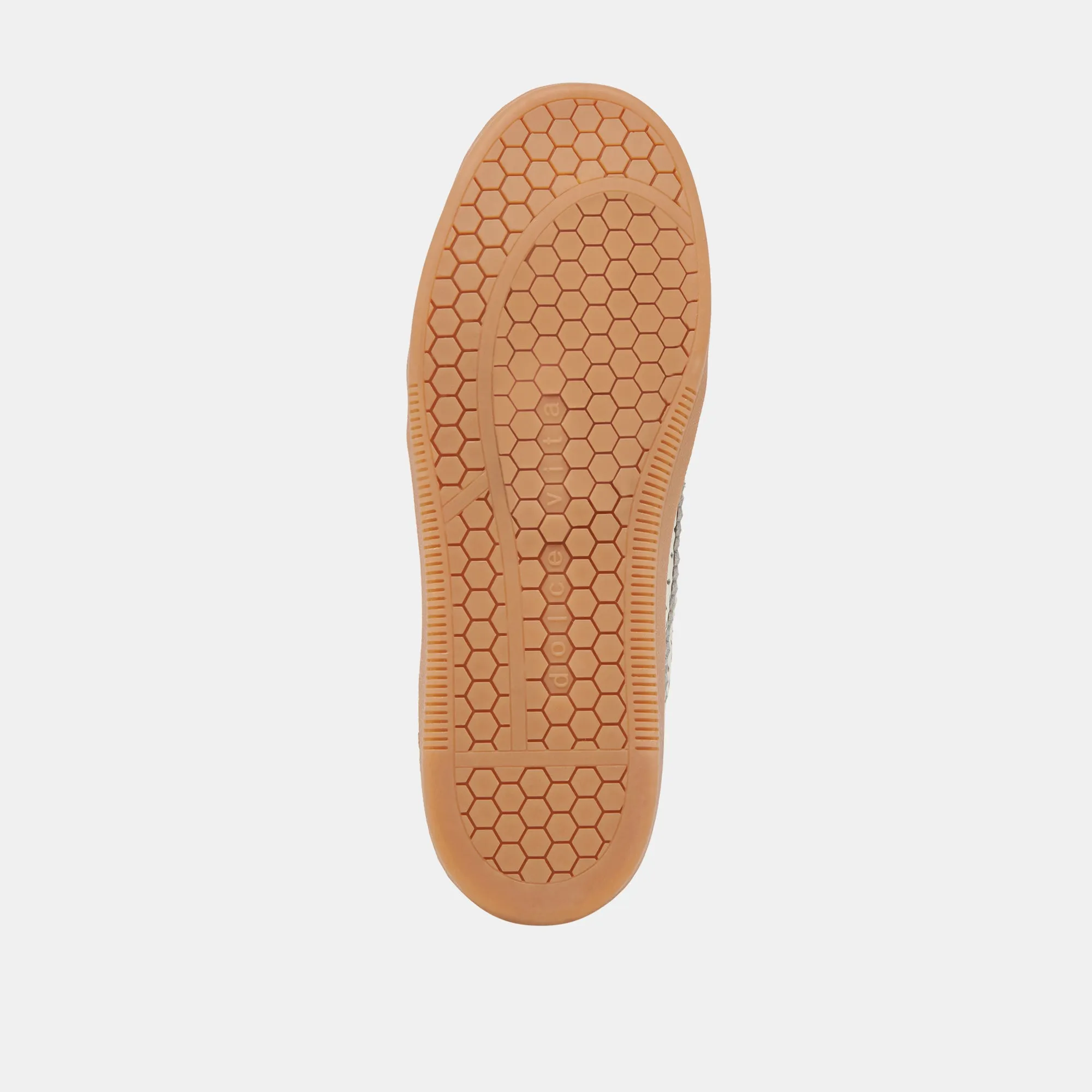 HINWEIS EYELET PERF SNEAKERS WEISSES LEDER