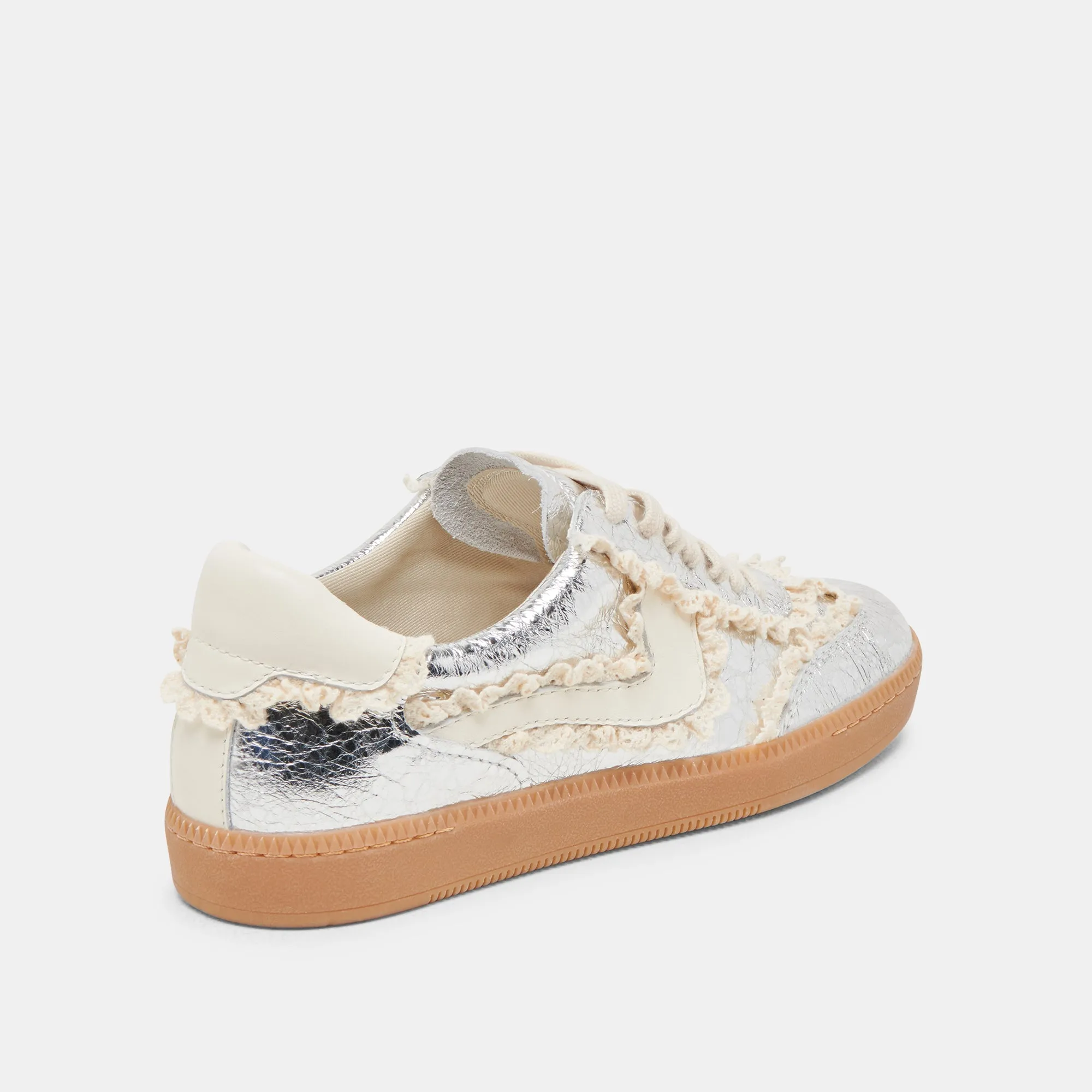 HINWEIS SPITZENSCHUHE SILBER ANTIKE LEDER