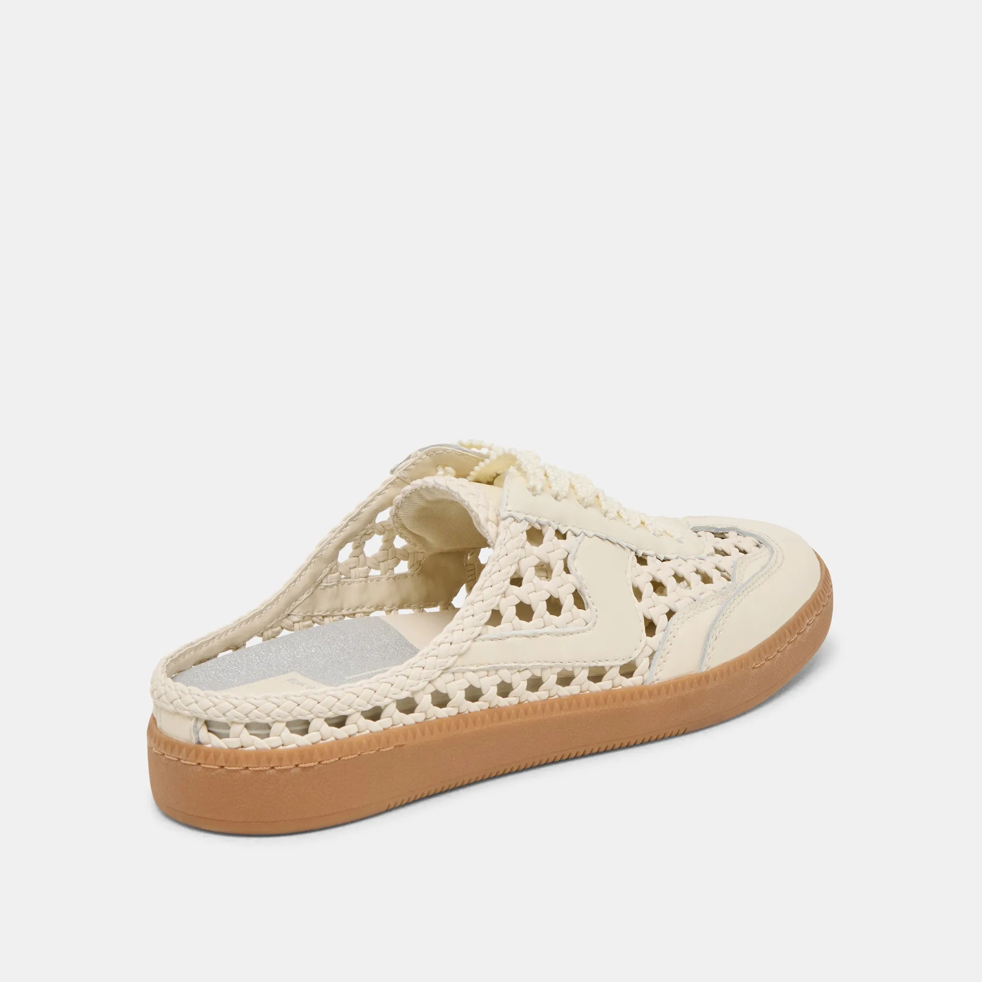 HINWEIS SLIDE GEFLOCHTENE SNEAKERS OFF WHITE GEFLOCHTENE STELLA