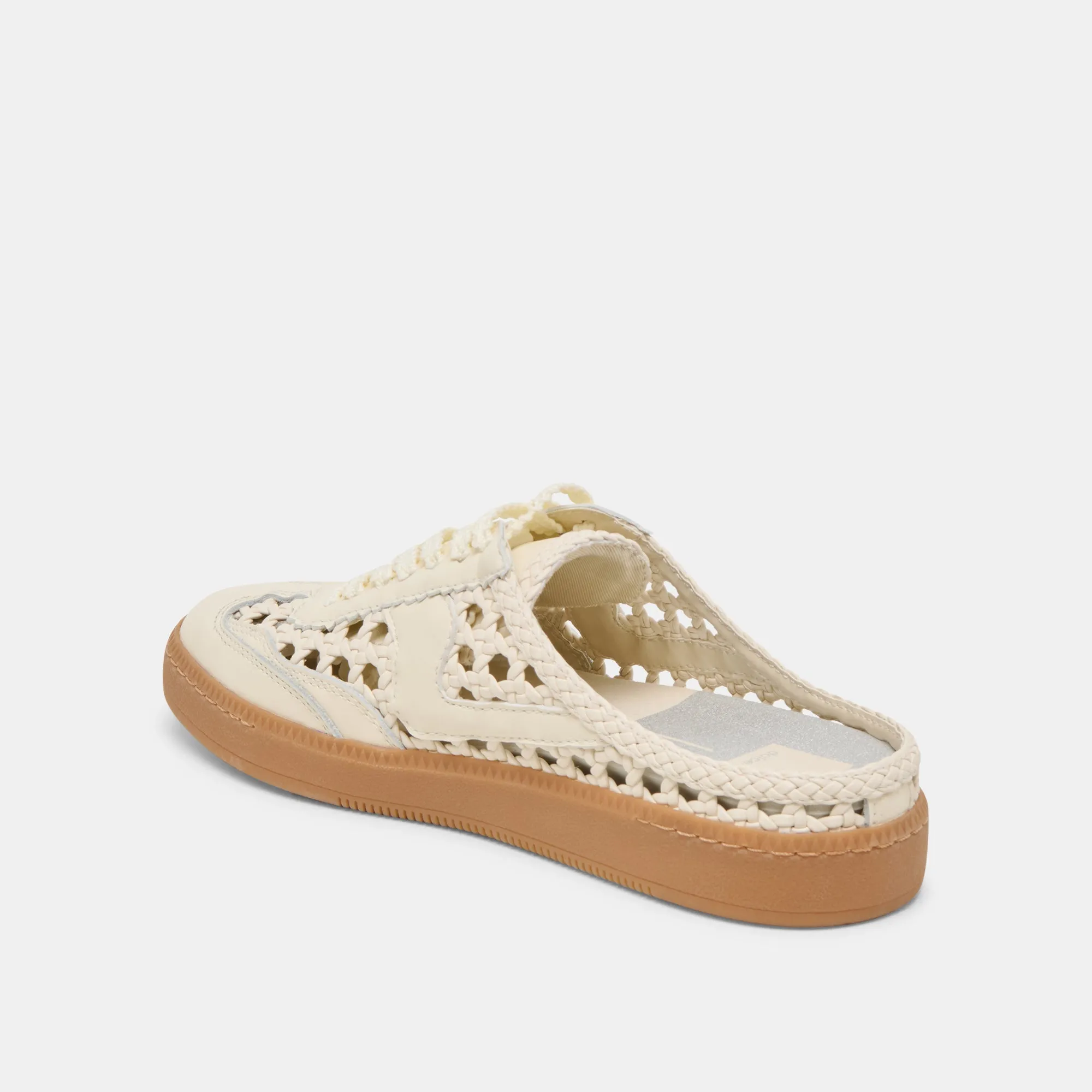 HINWEIS SLIDE GEFLOCHTENE SNEAKERS OFF WHITE GEFLOCHTENE STELLA