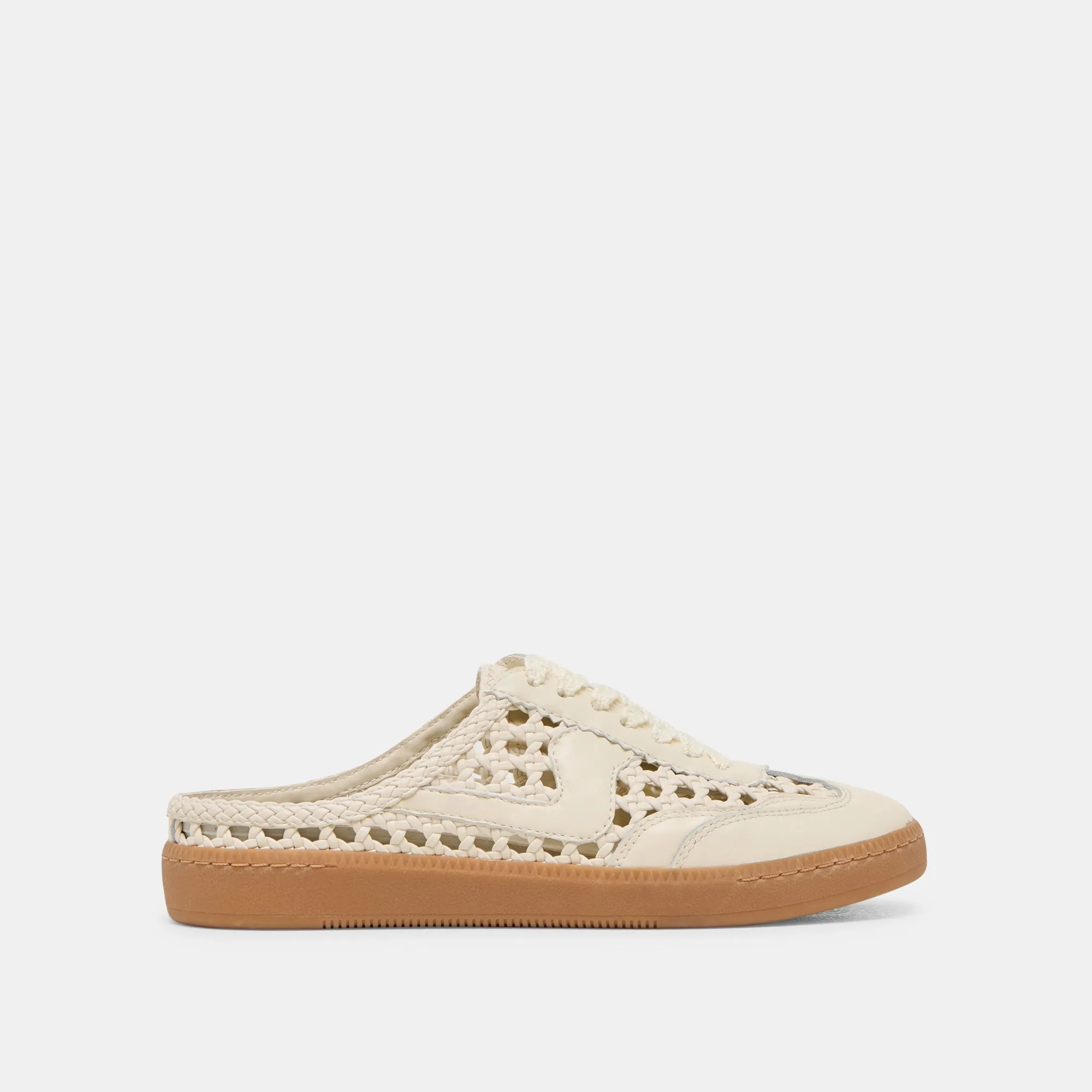 HINWEIS SLIDE GEFLOCHTENE SNEAKERS OFF WHITE GEFLOCHTENE STELLA