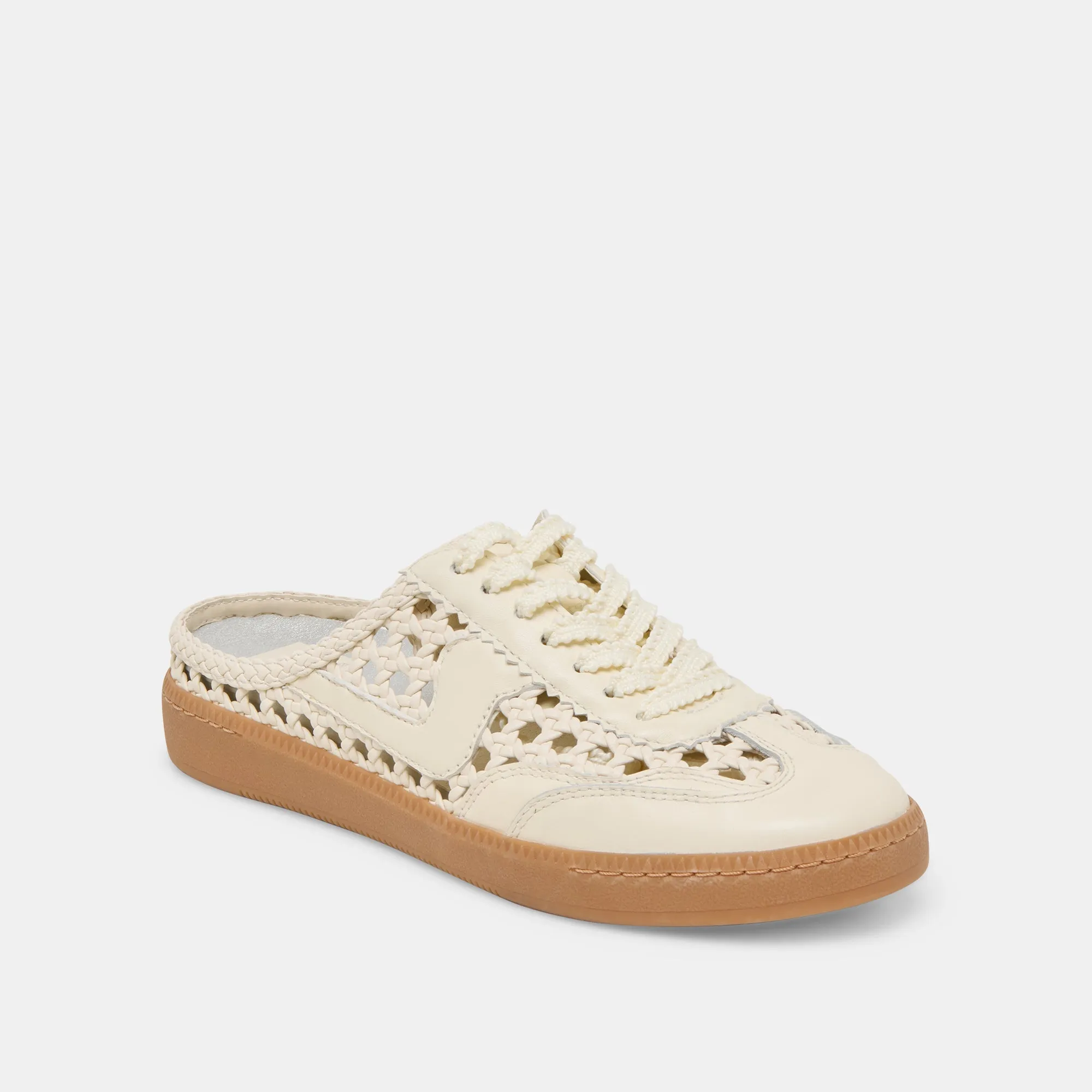 HINWEIS SLIDE GEFLOCHTENE SNEAKERS OFF WHITE GEFLOCHTENE STELLA