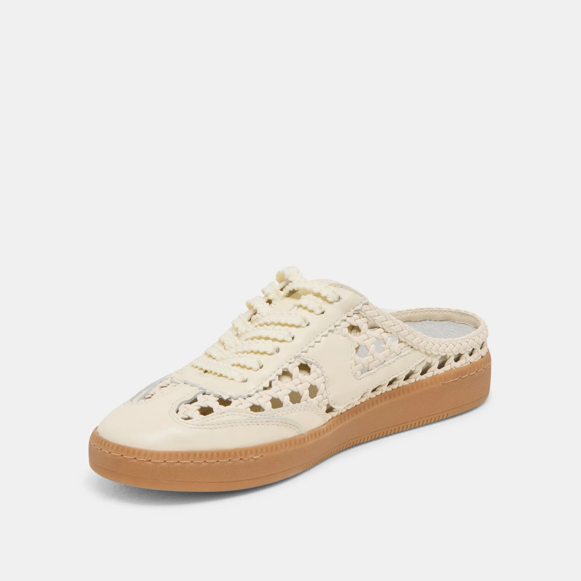 HINWEIS SLIDE GEFLOCHTENE SNEAKERS OFF WHITE GEFLOCHTENE STELLA