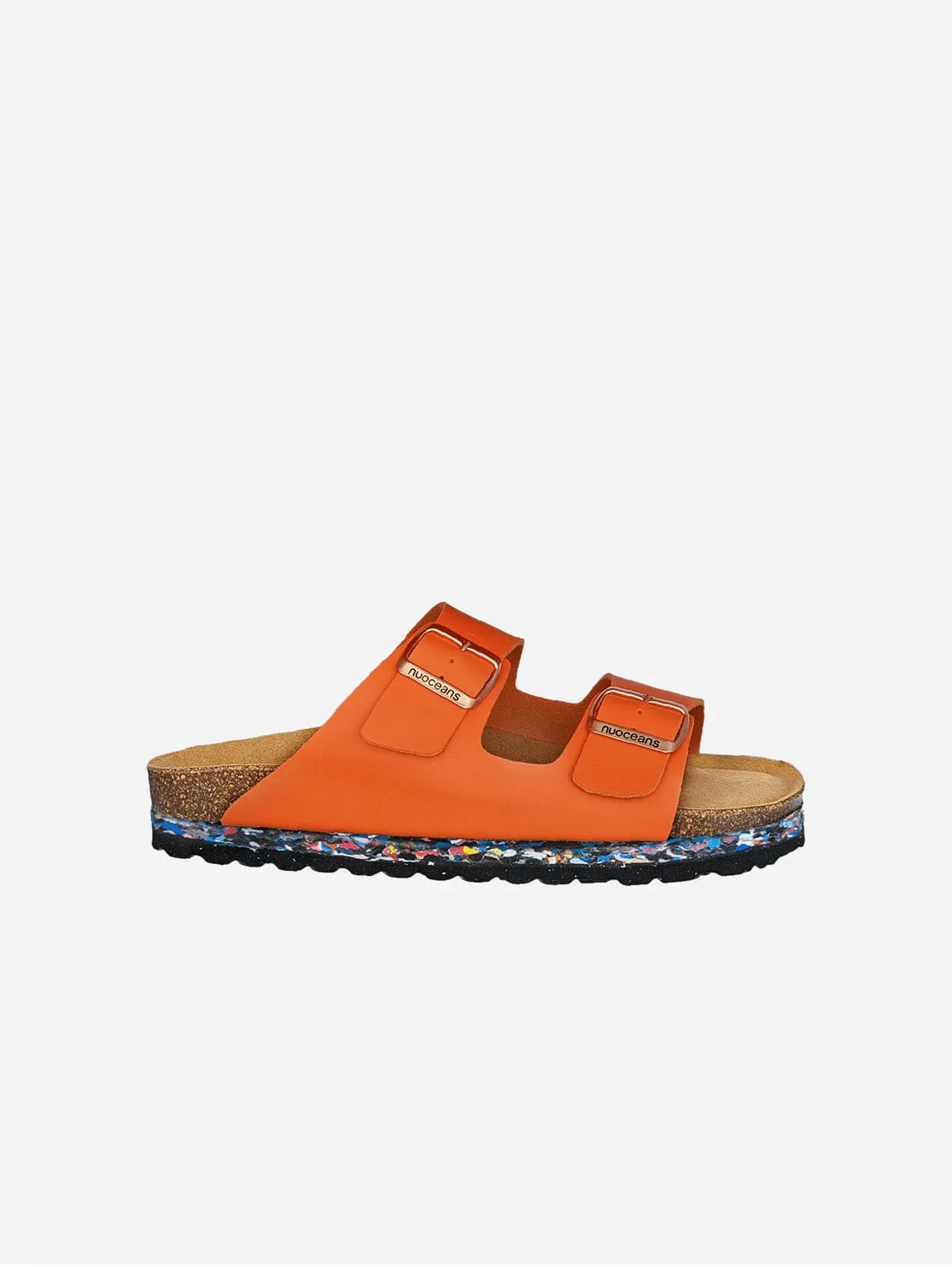 Nuo Recycelte Flipflop & Kork-Sandalen mit Schnalle | Tropic