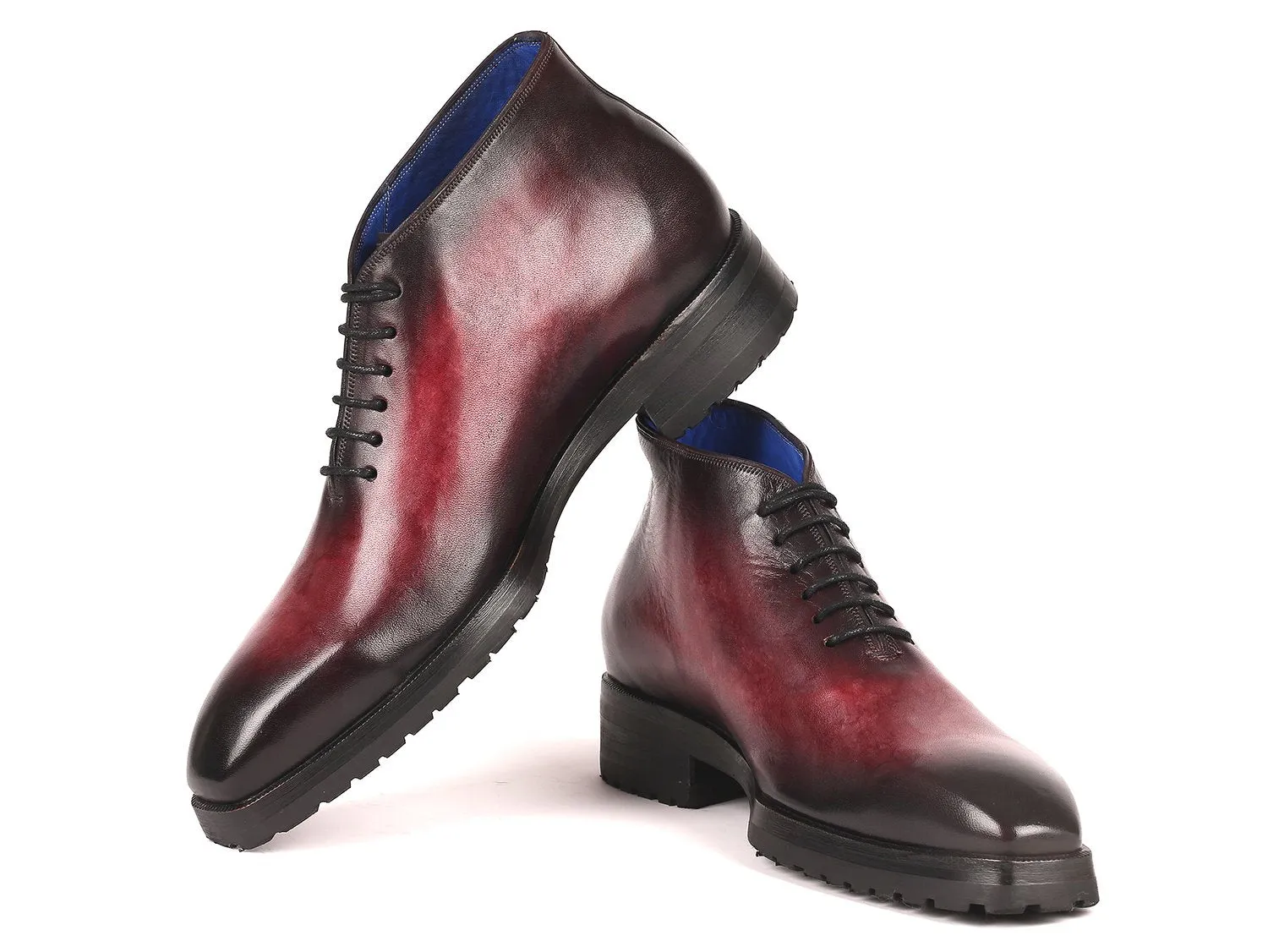 Paul Parkman Schuhe Paul Parkman Herren Knöchelstiefel in Bordeaux gebürstet