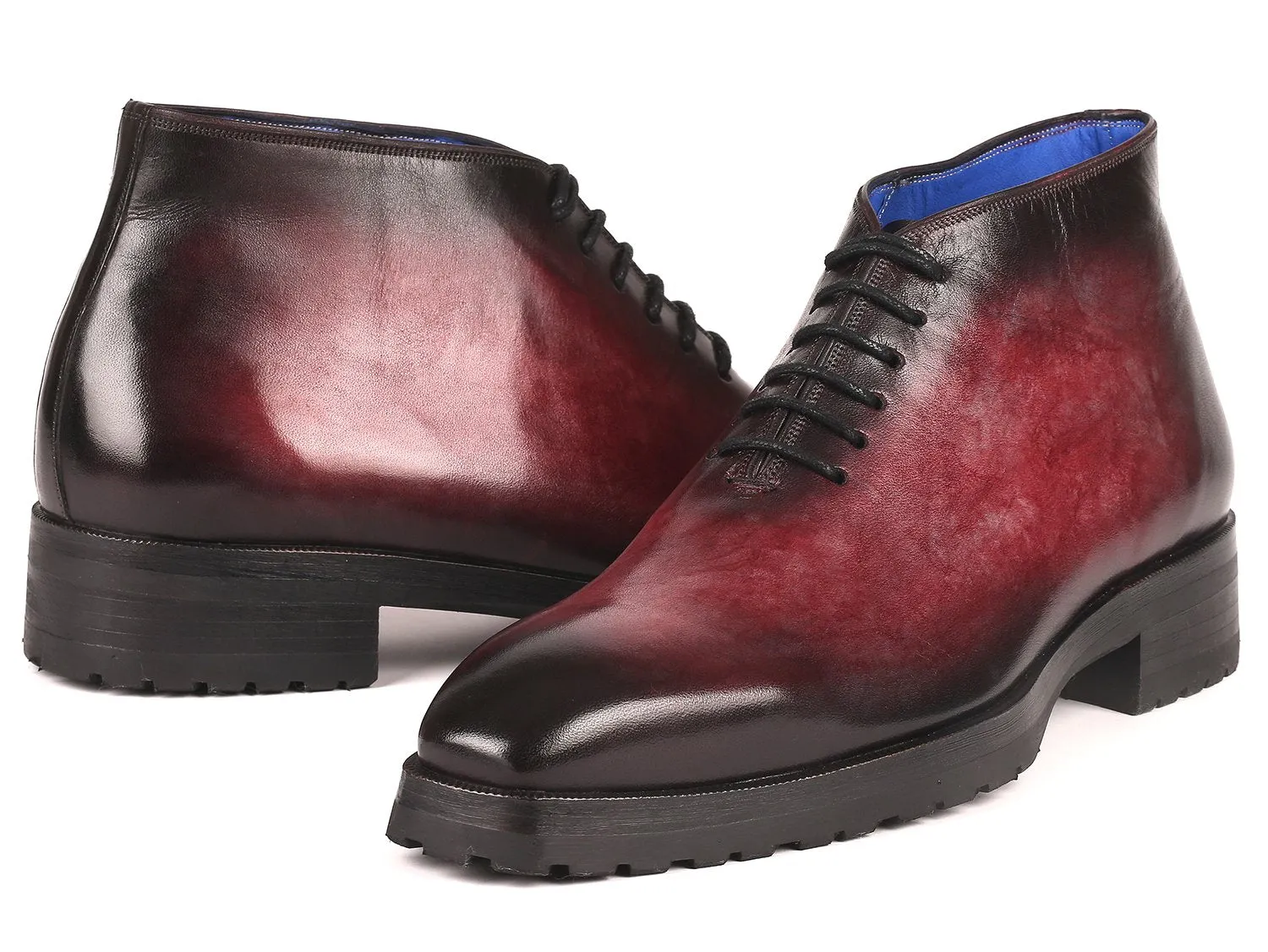 Paul Parkman Schuhe Paul Parkman Herren Knöchelstiefel in Bordeaux gebürstet