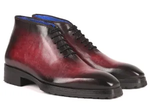Paul Parkman Schuhe Paul Parkman Herren Knöchelstiefel in Bordeaux gebürstet