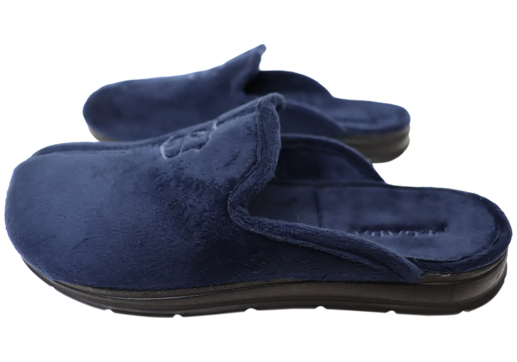 Pegada Marty Herren Brasilianische Hausschuhe mit Geschlossener Spitze und Offener Ferse Bequeme Pantoffeln Pegada Schuhe